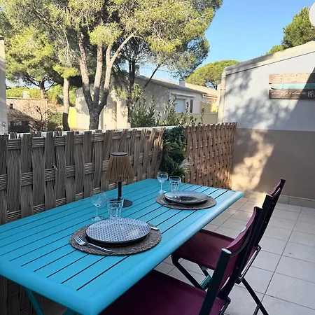 5 Min Village Naturiste, Terrasse & Piscine Lejlighed *